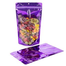 Doypack avec dos violet 17.1x8.9x28.6cm | 340g (100 pièces) [ZBGB4VL]