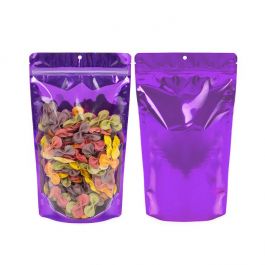 Doypack métallisé transparent 17x9x28.5 cm (100 pièces)