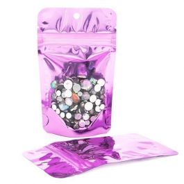 Doypack avec dos violet 8x5x13cm | 28g (100 pièces) [ZBGB1PK]