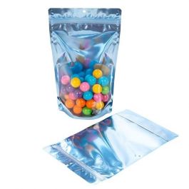 Doypack avec dos Bleu brillant 17.1x8.9x28.6cm | 340g (100 pièces) [ZBGB4BL]