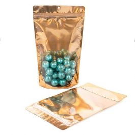 Doypack avec dos orange brillant 17.1x8.9x28.6cm | 340g (100 pièces) [ZBGB4PC]