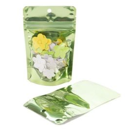 Doypack avec dos Vert brillant 10.2x6x15.2cm | 57g (100 pièces) [ZBGB2GR]
