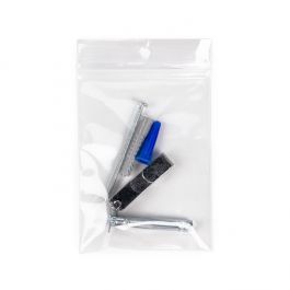 Sachet Zip Avec Trou Rond 7,6x10,2 cm PE 100 microns (100 pièces) [CEZ4R34]