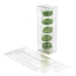 Boite cadeau plastique à transparence cristalline 6,5 x 5,1 x 19,1 cm (25 Pièces) [FPLB351]