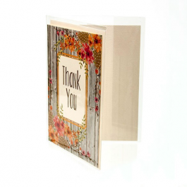 Couverture pliable à transparence cristalline pour enveloppe + carte 15.1 x 22.5cm (100 pièces) [CJA2]