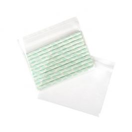 Sachet plastique transparence cristalline 19x13+4cm avec Rabat Adhésif (100 pièces) [B5]
