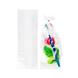 Sac à soufflet transparence cristalline 8.9x5.7x24.8cm (100 pièces) [FDAGB13]