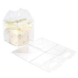 Boîte cube avec anse 10.2 x 10.2 x 10.2 cm (25 pièces) [FPLB57]