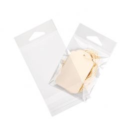 Sachet à trou de suspension refermable à transparence cristalline 7x8.9cm (100 pièces) [HB23]