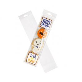 Sachet à trou de suspension refermable à transparence cristalline 7.6x28.3cm (100 pièces) [HB311]