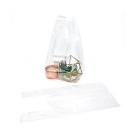 Sac cabas plastique transparent 25,4x25,4x54,6cm (100 pièces) [CHB3]