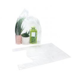 Sac cabas plastique transparent 50,8x25,4x76,2cm (100 pièces) [CHB5]