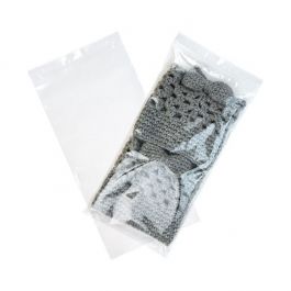 Sachet zip à transparence cristalline avec trou de suspension 15,2x30,5cm (100 pièces) [ZR612]