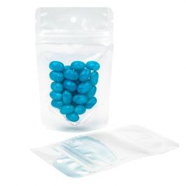 Doypack stratifié Transparent 8x5x13cm | 28g Trou Suspension Rond (100 pièces) [ZBGCC1H]