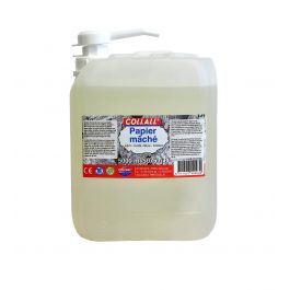 Colle Papier Maché Transparente 5000ml in dans le jerrycan (1 pc.) [COL-MP5000]