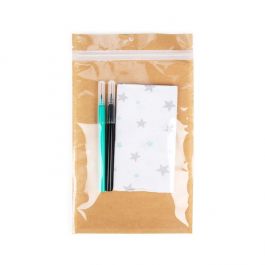 Sacs Zip écologiques Kraft 15.2x23.5cm (100 pièces) [HZBBE7KC]