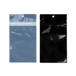 Sacs Zip écologiques Noir 7.6x11.4cm (100 pièces) [HZBBE3B]