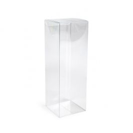 Boites cadeau plastique à transparence cristalline 7.8x7.8x23.2 cm (25 pièces) [FB300]