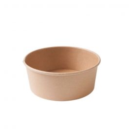 Bol en papier cartonné brun 650 ml Ø 150 mm rond (300 pièces) [GB-DFC08820]