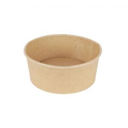 Bol papier cartonné brun 650 ml, Ø 150 mm, rond (300 pièces) [GB-DFC08821]