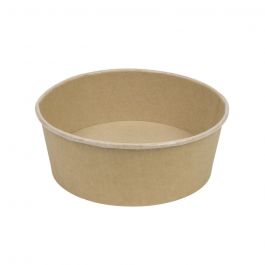 Bol papier cartonné brun 1000 ml, Ø 185 mm rond (300 pièces) [GB-DFC08831]