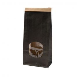 Sachets Kraft Noir 11.5x7x24.5 cm refermable (400 pièces) [GB-DRE02741]