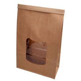 Sachets Kraft brun 15.5x7x24.5 cm refermable (400 pièces) [GB-DRE02750]