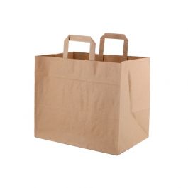 Sacs en papier recyclé 32x21x27 cm brun (250 pièces) [GB-DSE02307]