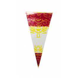 Cornets 25x46cm 1 livre rouge/jaune (250 pcs) [DV-3265]