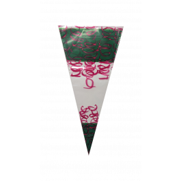 Cornets 25x46cm 1 livre vert/rouge (250 pcs) [DV-3267]