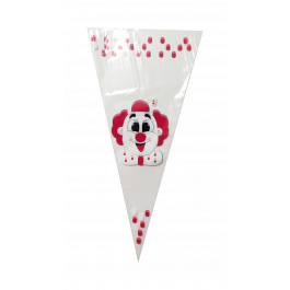 Cornets 25x46cm 1 livre Clown (250 pcs) [DV-3281]