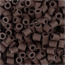 Les Perles NABBI BioBeads, dim. 5x5 mm, diamètre intérieur 2.5 mm, medium, brun, 1000 pièces/ 1 Pq. [HOB-9067810]