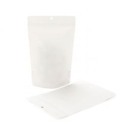 Doypack Compostable Kraft Blanc 14,9x8,9x23,2cm | 312g (100 pièces) [ZBGEK7W]