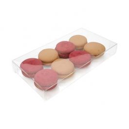 Boites cadeau plastique à transparence cristalline 10.4x2.5x19.6cm (25 Pièces) [FB111]