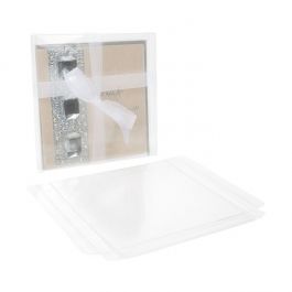 Boites cadeau plastique à transparence cristalline 15.6x1.6x15.4cm (25 Pièces) [FB13]