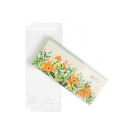 Boites cadeau plastique à transparence cristalline 10.8x1.6x24.3cm (25 Pièces) [FB19]