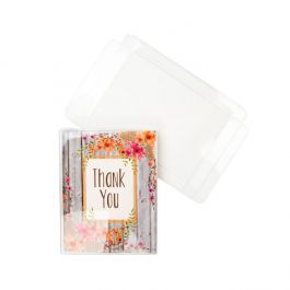 Boites cadeau plastique à transparence cristalline 11.1x1.6x14.3cm (25 Pièces) [FB32]