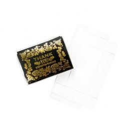 Boites cadeau plastique à transparence cristalline 9.5x3.2x13.2cm (25 Pièces) [FB38]