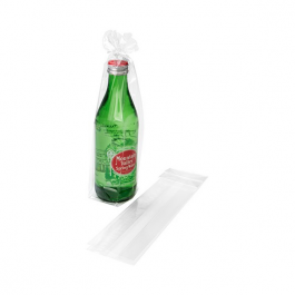 Clear Flat Bottom Gusset Bags 6.7 x 4.8 x 26cm (100 Pieces) [FG13]