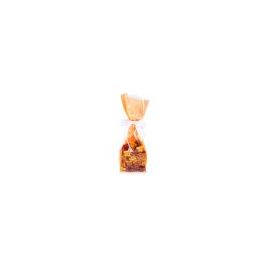 Sachet à soufflet à fond plat Neon Orange 8,9x5,7x30,5cm avec insert en papier (100 pièces) [FGPB16NO]