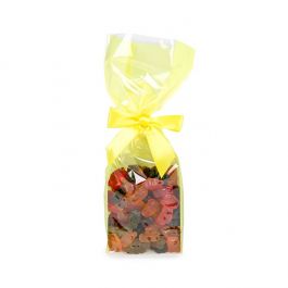 Sachet à soufflet à fond plat Neon jaune 8,9x5,7x30,5cm avec insert en papier (100 pièces) [FGPB16NY]