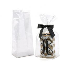 Sac à fond pliant avec insert en papier 10.2x7.6x25.4cm (100 pièces) [FGPBH5]