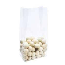 Sachet à fond plat thermoscellable 7.6x5x16.5cm avec insert en papier (100 pièces) [FGPBH6]