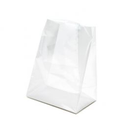 Sac à fond pliant thermoscellable avec insert en papier 17.8x10.2x22.9cm (100 pièces) [FGPBH8]