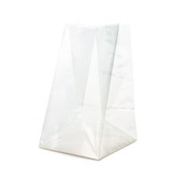Sac à fond pliant thermoscellable 5.1x3.8x12.7cm avec insert en papier (100 pièces) [FGPBH3]