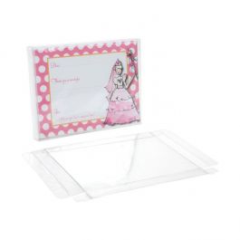 Boites cadeau plastique à transparence cristalline 11.4x1.6x14,9cm (25 pièces) [FPB116]