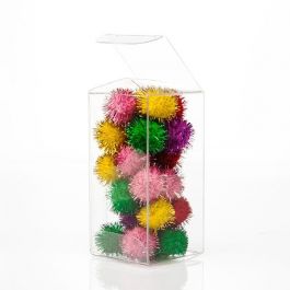 Boites cadeau plastique à transparence cristalline 9.5x5.1x13.2cm (25 pièces) [FPB320]
