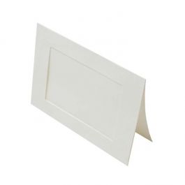 Carte passe-partout blanche avec découpage intérieur de 10x 15cm pour photos ou impressions de 10.8x15.8cm à 12.5x17.5cm (25 Pièces) [PJ01113]