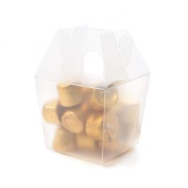 Mini boîte à emporter effet givré 60 x 51 x 54 mm (25 pièces) [FS281]