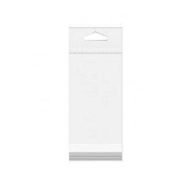 Sachet à trou de suspension refermable à transparence cristalline 7.3x14.3cm (100 pièces) [HB2H5]